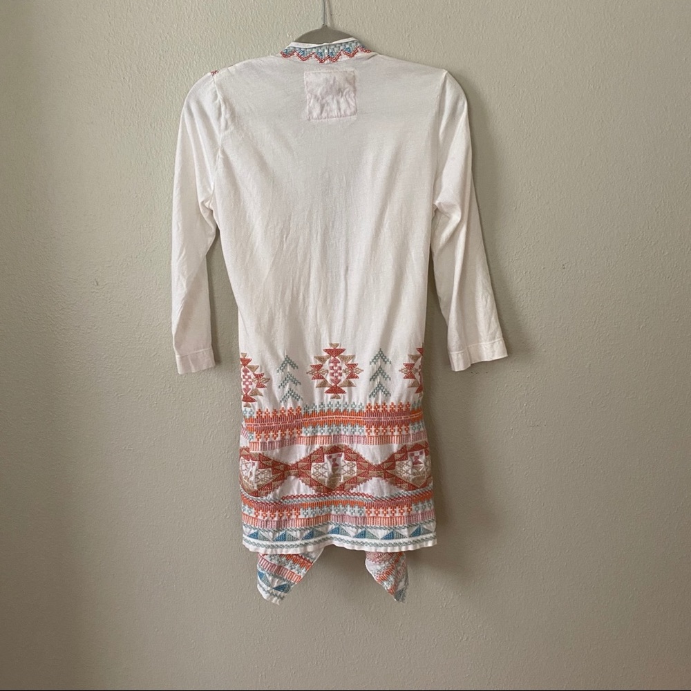 Johnny Was Embroidered Cotton Boho Jacket w/Belt - Picture 2 of 6